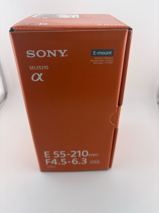 Obiectiv foto Sony - E, 55-210mm, f/4.5-6.3 OSS, Black , sigilat