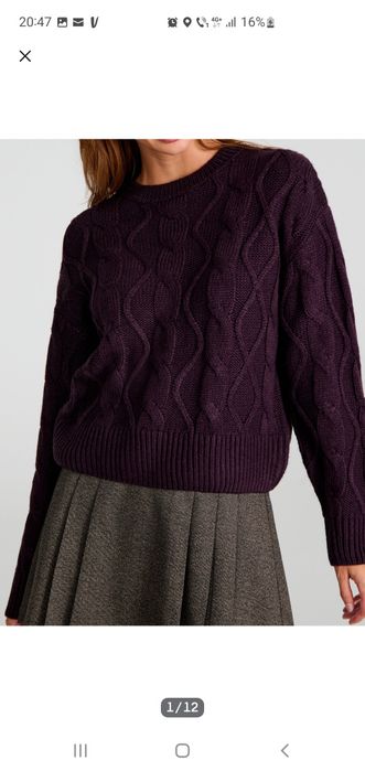 Pulover mov inchis L