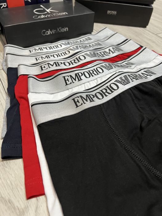 Set 5 boxeri barbati - ARMANI - 95% cotton - calitate PREMIUM