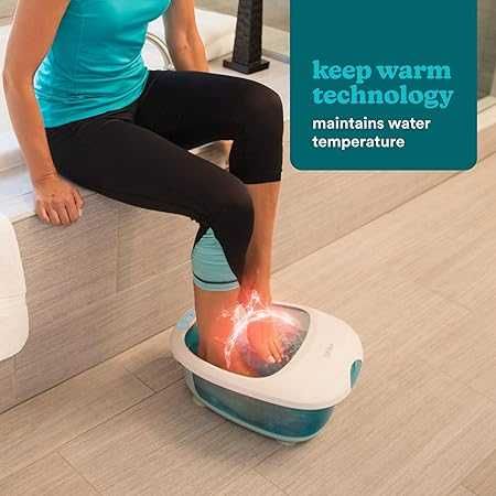 HoMedics Deluxe спа за крака масажор с функция за затопляне/мехурчета