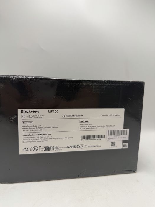 Mini PC Blackview MP100, AMD Ryzen 5 7430U 16/512GB