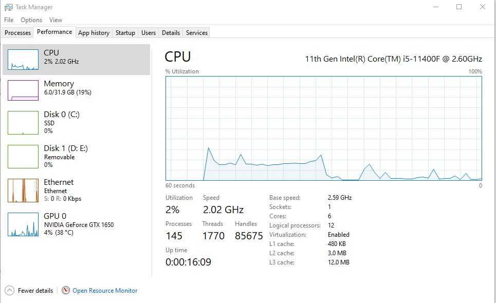 Unitate Gaming i5 11400F - GTX 1650 - 32GB DDR4 - 1TB SSD