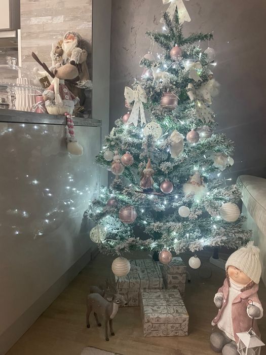 Коледна елха-3D,луксозна,заснежена