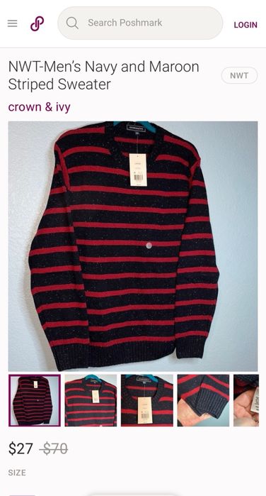 Мъжки пуловер плетиво