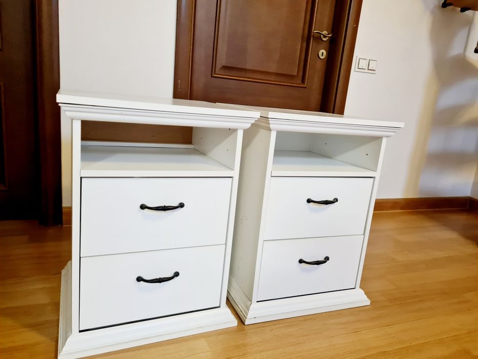 Set 2 noptiera lemn mdf , asamblata