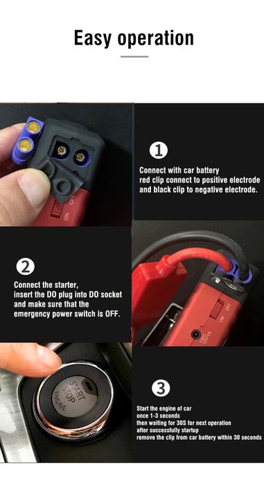 Стартер за автомобил, Зарядно за Акумулатор , Външна Батерия JUMP STAR