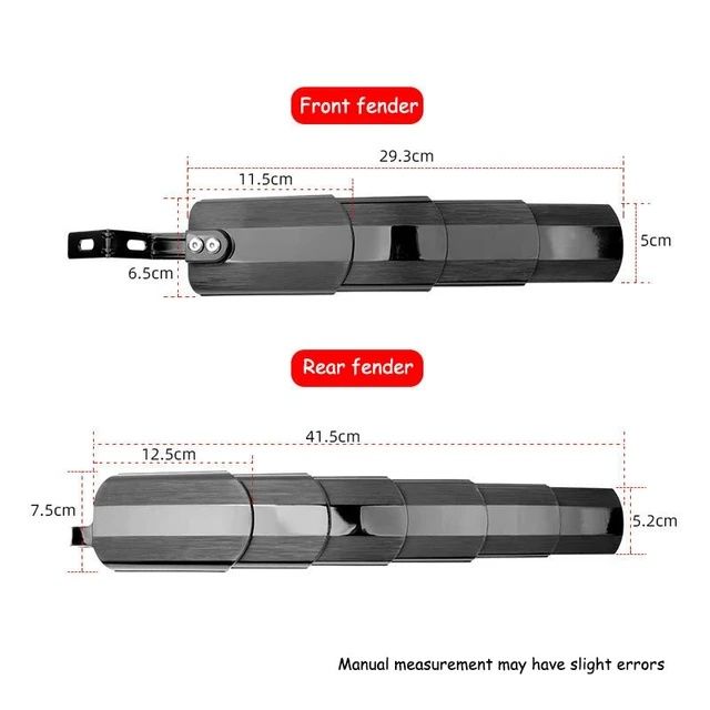 Set aripi bicicleta aripa telescopica pliabilă detașabilă noroi ploaie