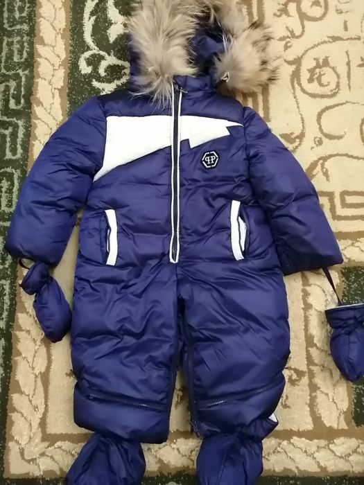 Зимний комбинезон-конверт на мальчика