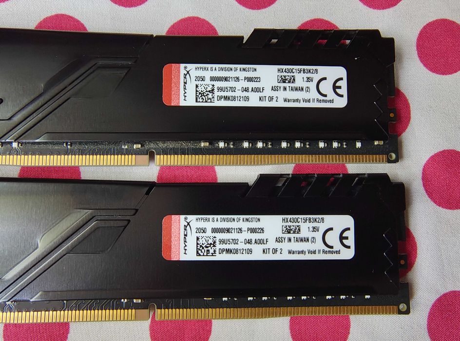 Kit Memorie Ram HyperX Fury 8GB DDR4 3000MHz CL15.