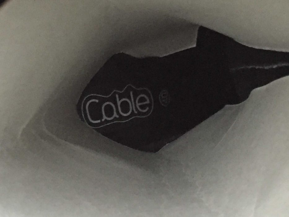 Маркови дамски ботуши Cable, 40 номер, естествена кожа, черни без цип