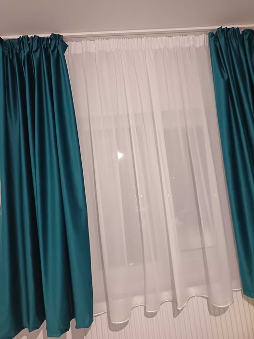 Perdea și draperii blackout catifea turcoaz