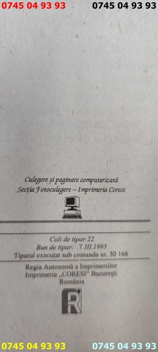 carte carti Basme editie veche 1995 Wilhemn Hauff