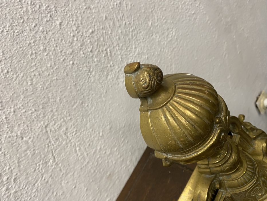 Бароков месингов предпазител за камина Германия 1900 1920