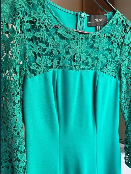 Rochie Nissa 40 ocazie verde smarald