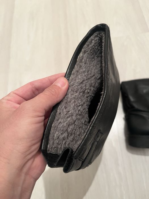 Сапоги кожанные евро зима