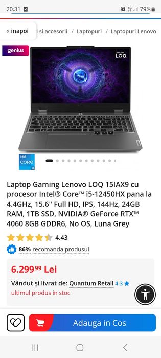 Laptop Gaming Lenovo LOQ