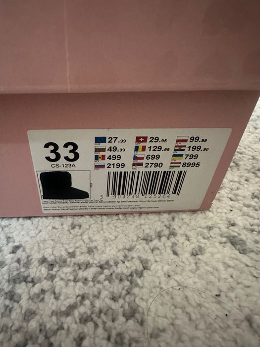 Детски пухени  боти за момиче номер 33