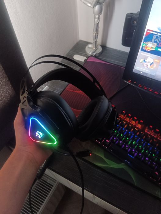 Наушники ред драгон игровые