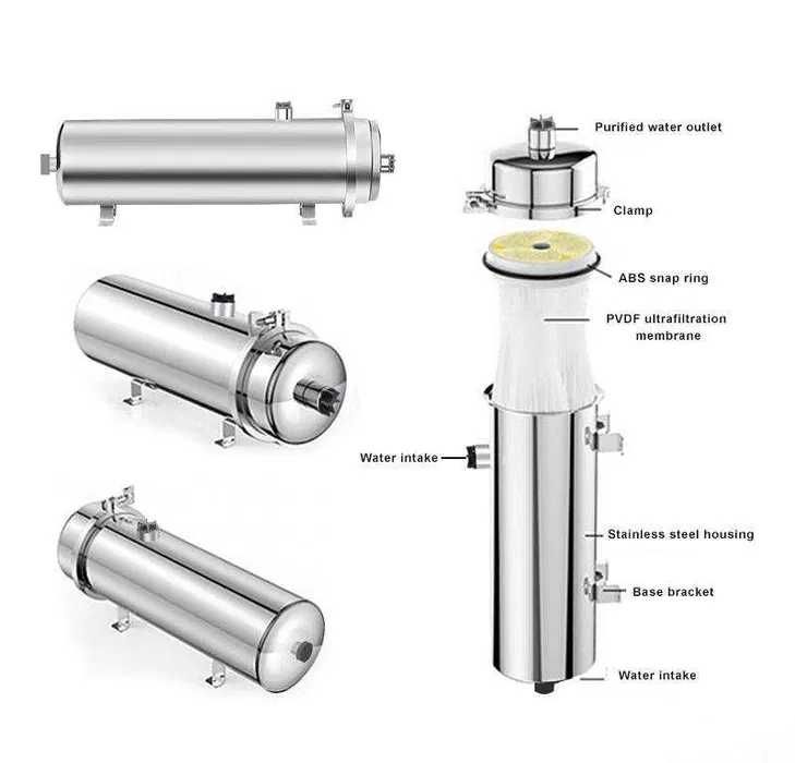 UF Membrane Suv Filtr Магистральный фильтр воды Система водоочистки