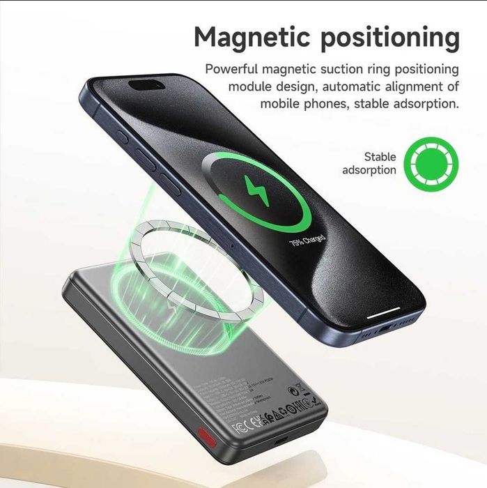 Hoco Q26A Joy 2в1 Power Bank 10000mAh PD-20W QC3.0 iPhone 14 15 16