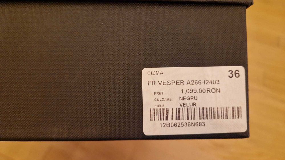 Cizme piele intoarsa Musette Vesper (36, real 37)