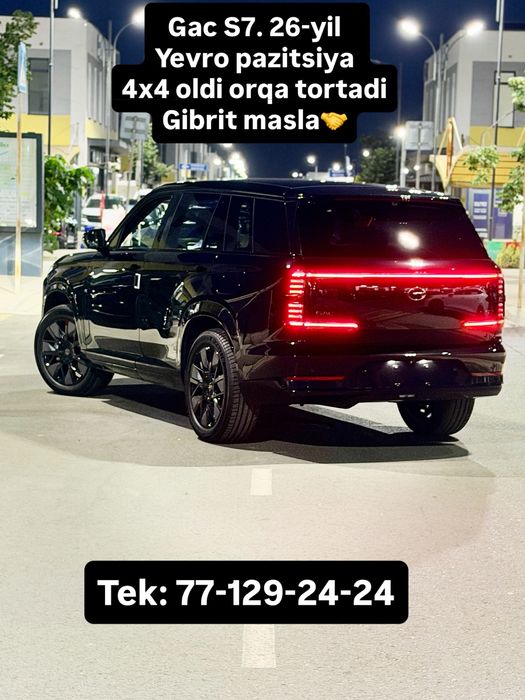 Gac s7 2026-yil yangi qora. Oq