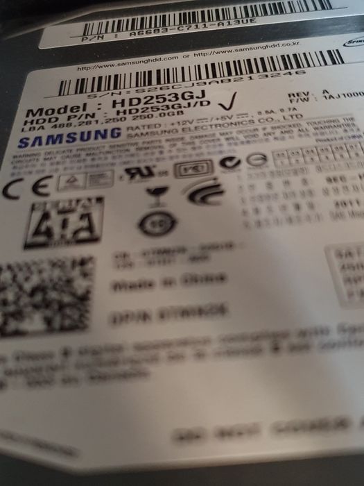 HDD SATA Seagate ,WD, Samsung