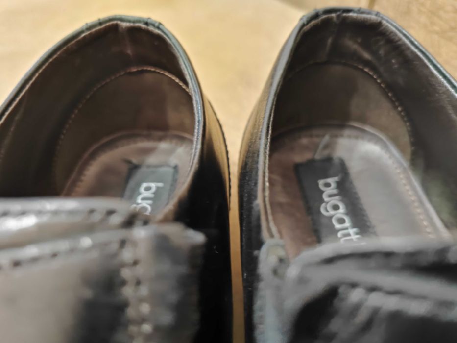 Официални черни обувки Bugatti/Бугати-43 номер