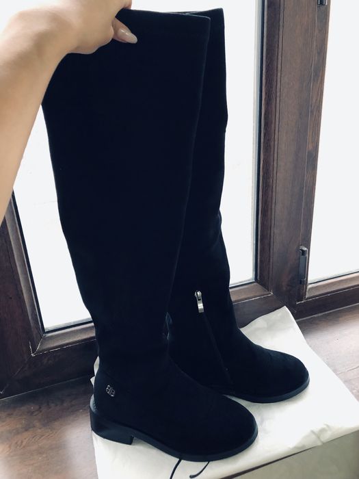 Сапоги замшевые новые