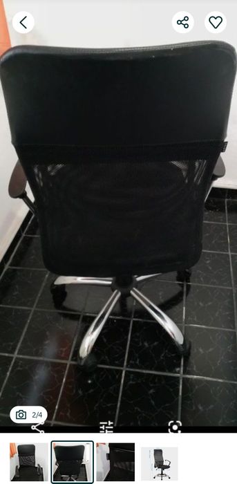 Scaun de birou ergonomic Kring Fit, Mesh Negru