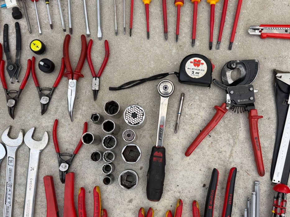 Професионален комплект инструменти Würth Knipex Wiha Zebra с куфар