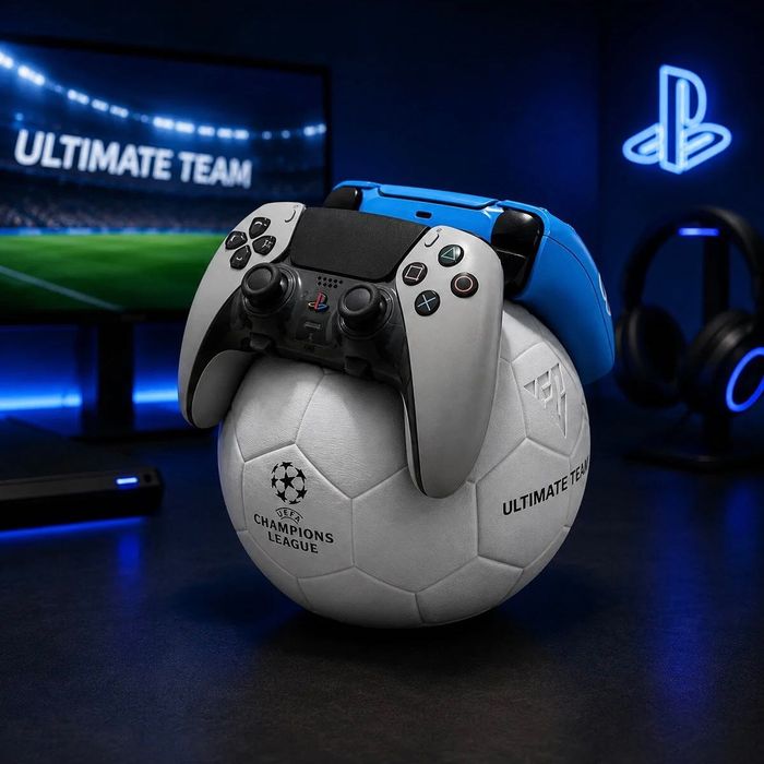 Стойка за 2x PS5 DualSense контролера – Футболна топка