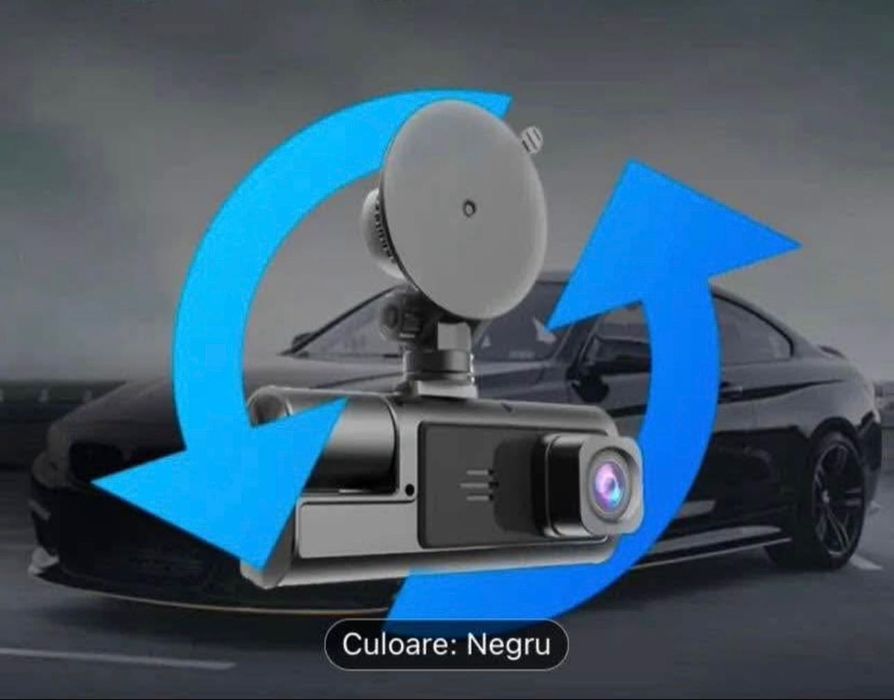 Cameră de bord HD cu 2 camere + card de 32 GB