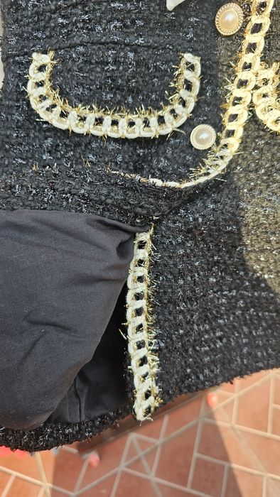 Платье твидовое с