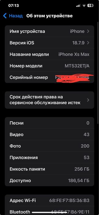 iPhone Xs Max 256gb
