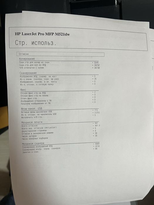 Продам мфу Hp mfp m521dw с wi-fi