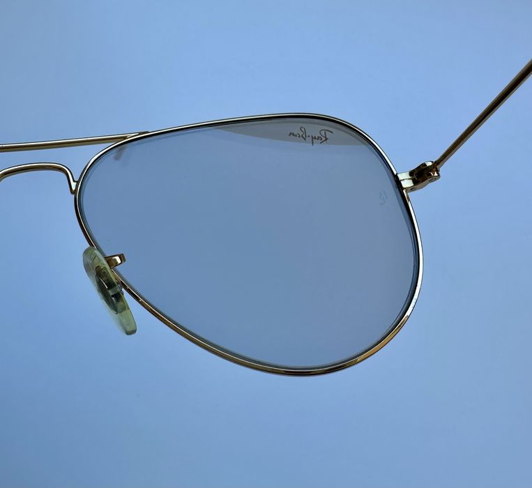 Винтидж авиатор очила 58 мм с оригинални Ray Ban B&L фотохромни лещи