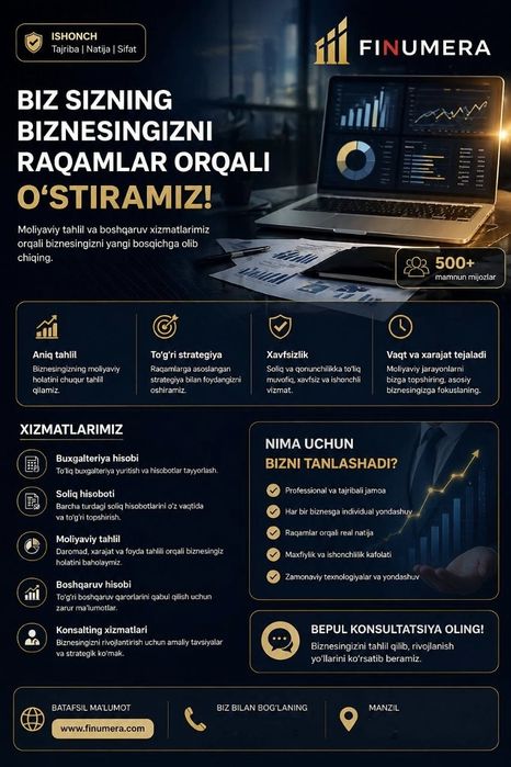 Finumera - biznes egalari uchun