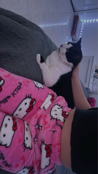 Pantaloni de pijama cu Hello Kitty