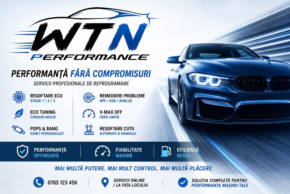 Chiptuning Stage 1 | Optimizare ECU | Mai multă putere și cuplu