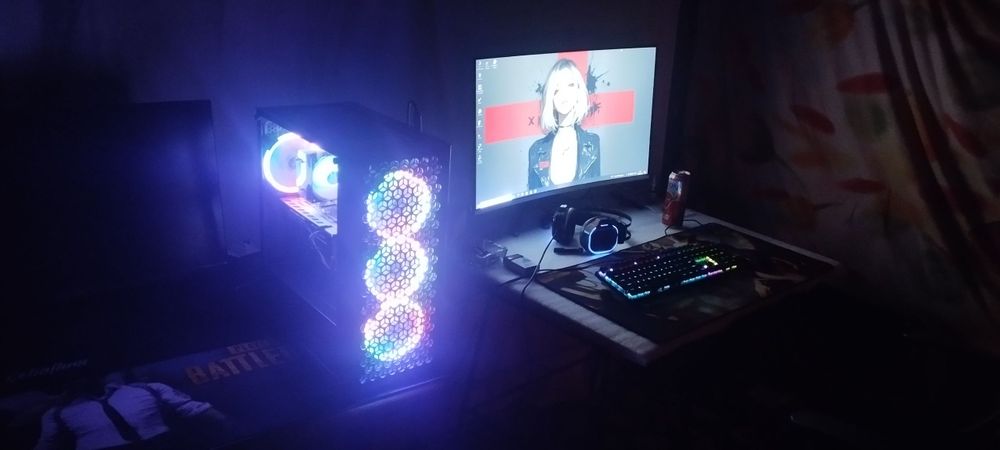 Iravoy Kampyuter + 27" IPS MONITOR  i3-10100  RX 580 8GB  Saphire Nitr