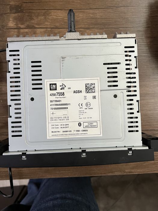 Магнитофон каптива, жентра, нексия 3