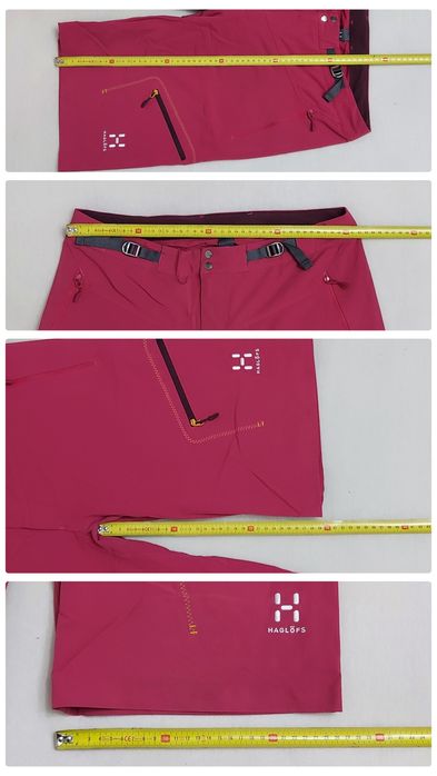 Pantaloni scurți Haglöfs Lizard II Softshell, roz ptr. femei, Nr. 40 M