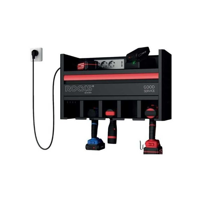 Dulap de perete pentru scule electrice, cu priza 220V si sertar