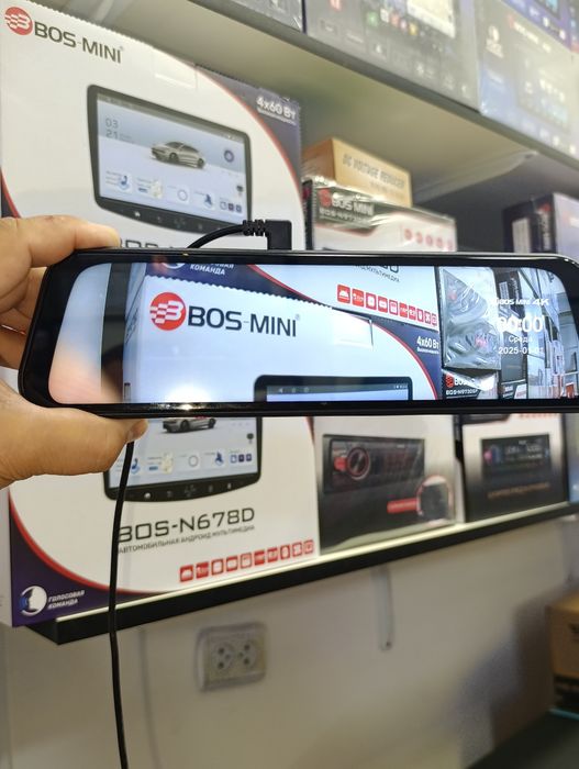 Видеорегистратор BOS-MINI K13L 3 Kamerali 4К Avtomobil Videoregistrato