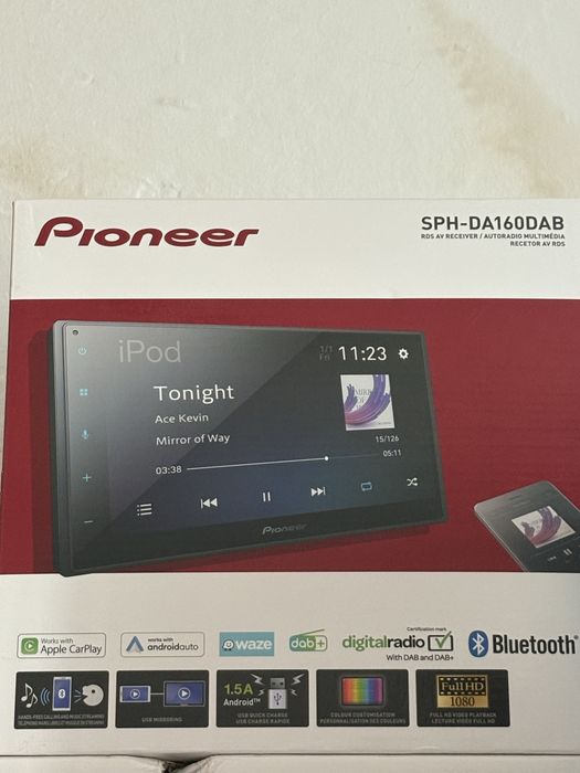 PIONEER SPH-DA160DAB 4 x 50W Bluetooth USB MirrorLink Carplay sigilata, transport inclus