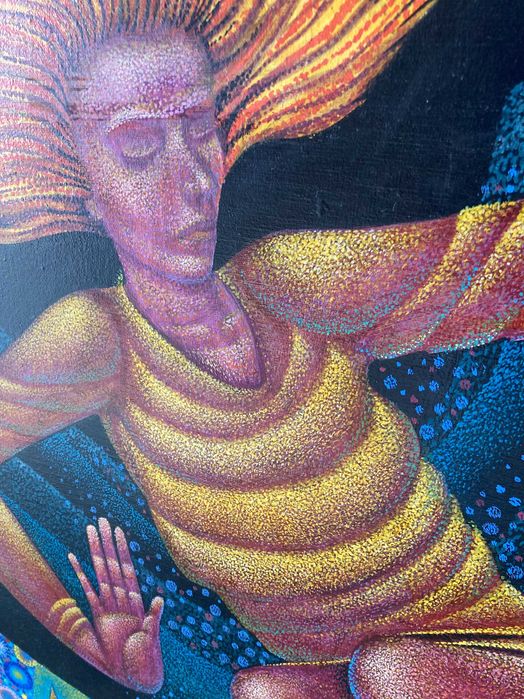 Картина от Огнян Недков Размер: 90 x 90 см Рамкирана