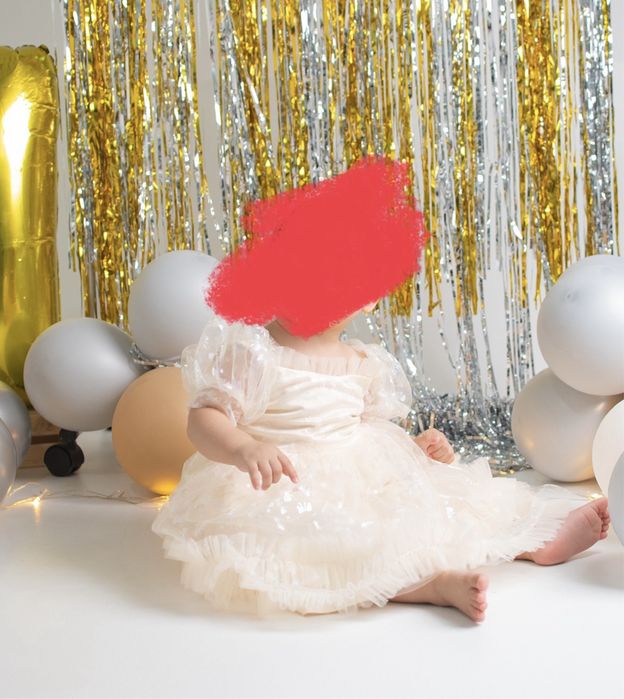 Платье детское белое