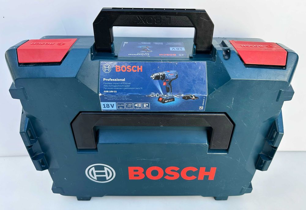 BOSCH GSB 18V-21 - Ударен акумулаторен винтоверт 18V като нов!