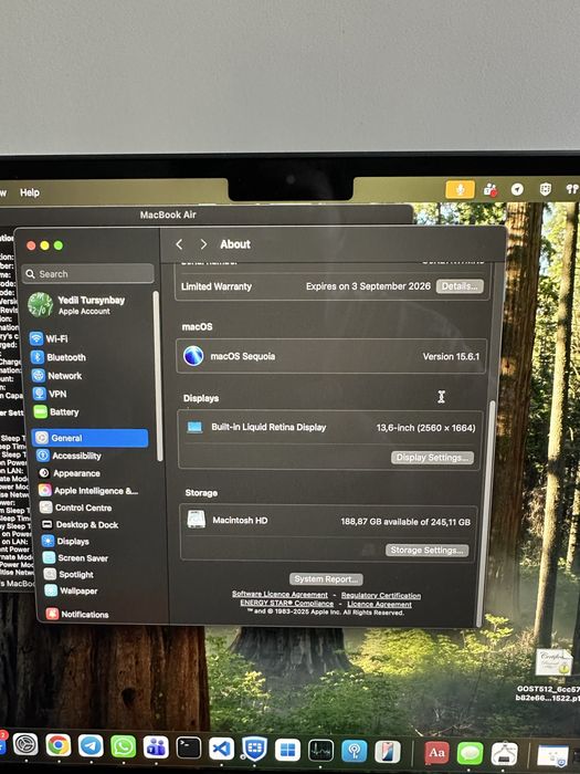 Macbook Air 13 M2 16/256